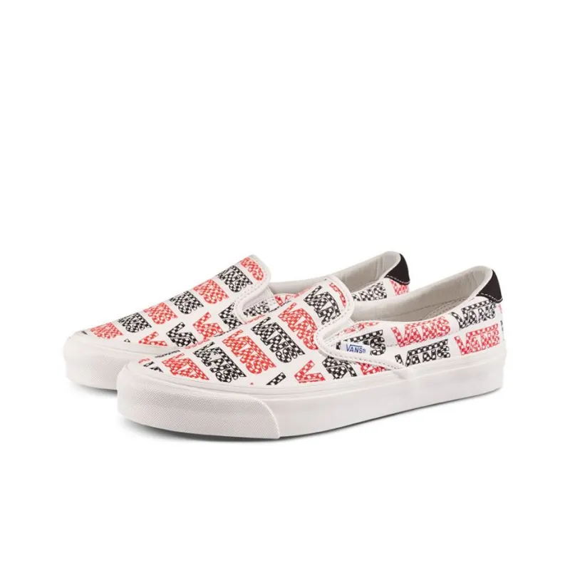 Slip On Vans 59 Lx 'Racing Red Logo Checkerboard'-1