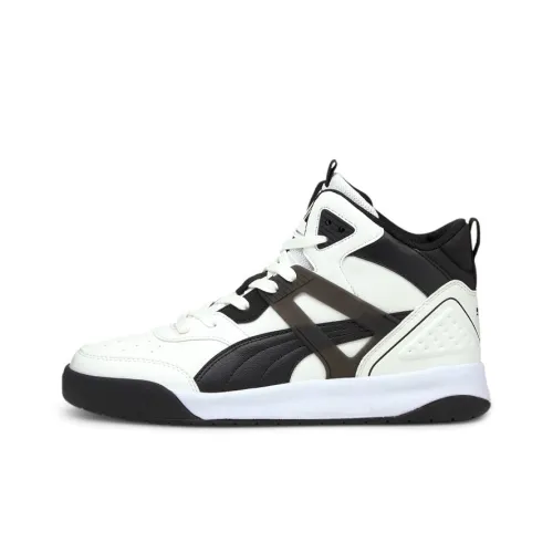 PUMA Backcourt Skateboard Shoes Men High-Top White/Black