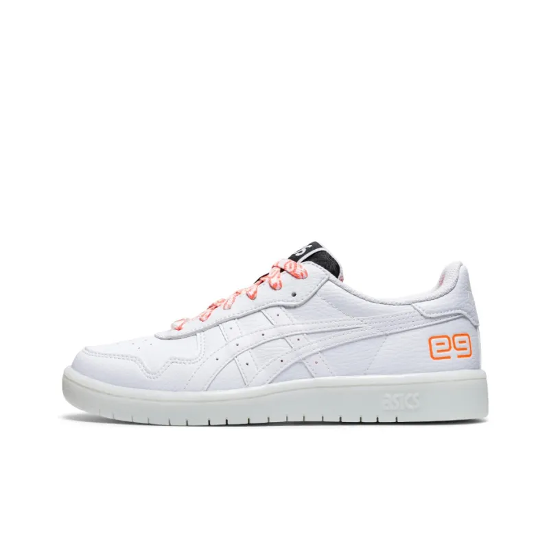 Asics JAPAN S Anti-Slip Wear-Resistant Low-Top Skateboard Shoes Unisex White Orange-0