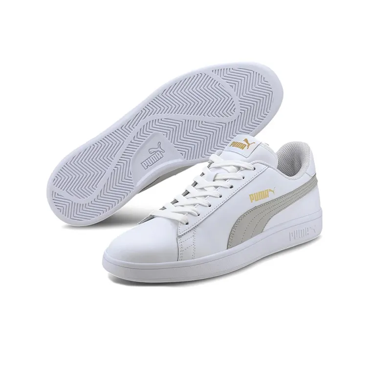 PUMA Smash V2 Buck 'White Grey'-4