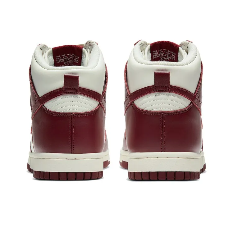 Nike Dunk High Sail Team Red Women's-4