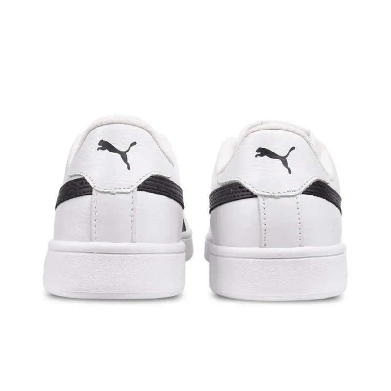 PUMA Smash V3 Wear-resistant And Lightweight Low-Top Skateboard Shoes Unisex White Black Color-2