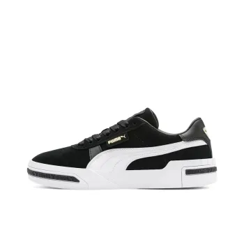 PUMA Cali Taped Coverage Slip Resistant Low Top Skateboard Shoes Women's Black White