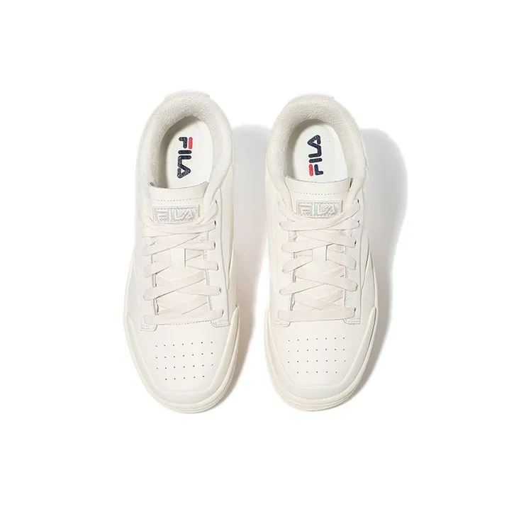 FILA ORIGINALE Coverage Wear Resistant Low Top Skateboard Shoes White-3