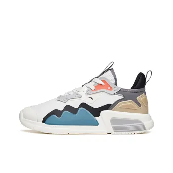 Anta Rejecting Mediocrity Anti Slip And Wear Resistant Breathable Low Top Skateboard Shoes Men's Ivory White