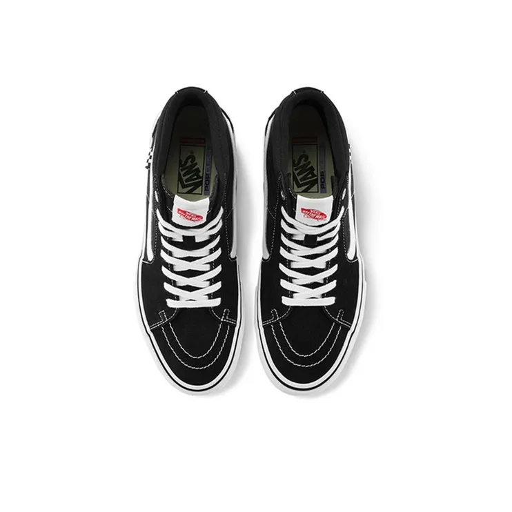 Vans Sk8 Hi Black White Checkerboard-2