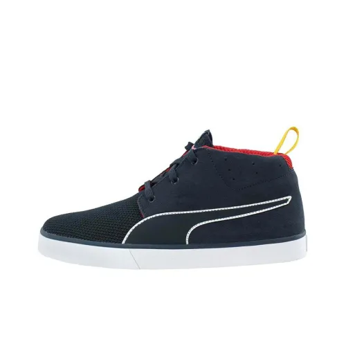 PUMA Red Bull Skateboard Shoes Men Mid-Top Marine Blue