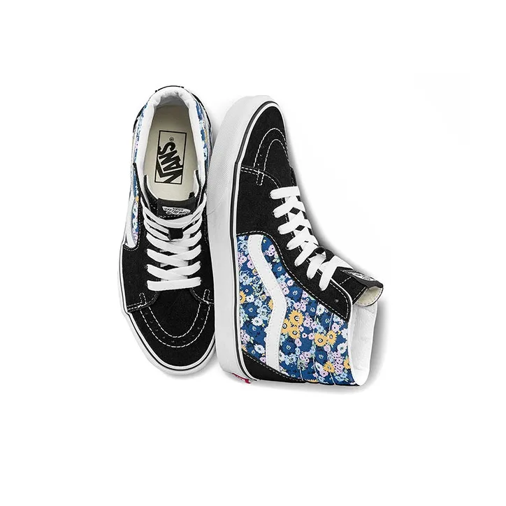 Vans High Top Sneakers Black/White/Blue-3