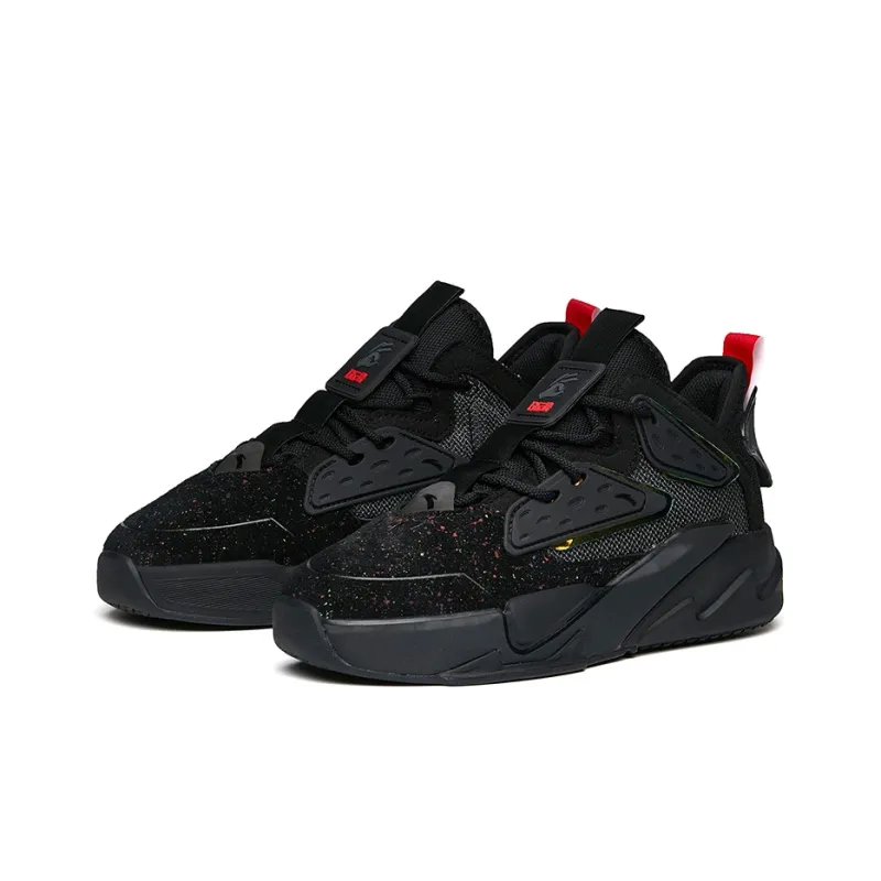 Anta Life Collection G6 Soup Lightweight, Breathable, And Abrasion Resistant Low Top Skateboard Shoes Men's Black-1