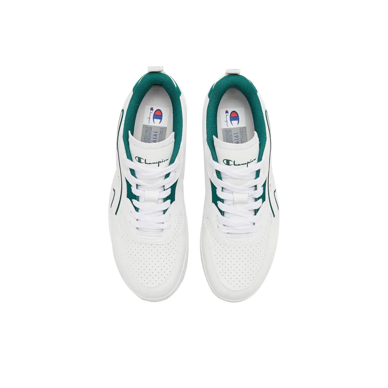 Champion Skateboard Shoes Men Low Top White/Turquoise-2