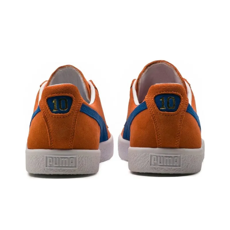 PUMA Clyde Balance Lightweight Low-Top Skateboard Shoes Men's Orange-3