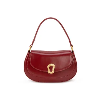 VENOF Cow Leather Bride Wedding Bag, Saddle Bag, Shoulder Bag Trumpets Women's Multicolor