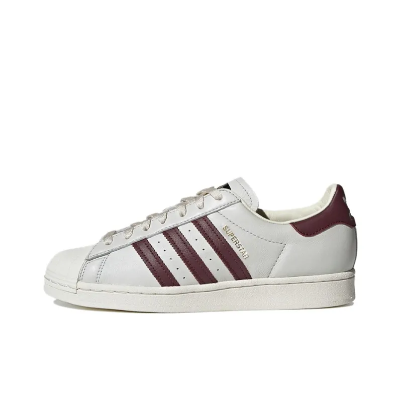 Adidas Superstar Off White Maroon-0