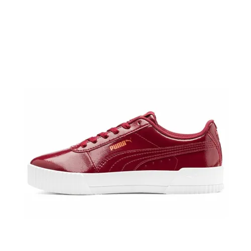 PUMA Carina Series Skateboard Shoes Women's Low-Top Red