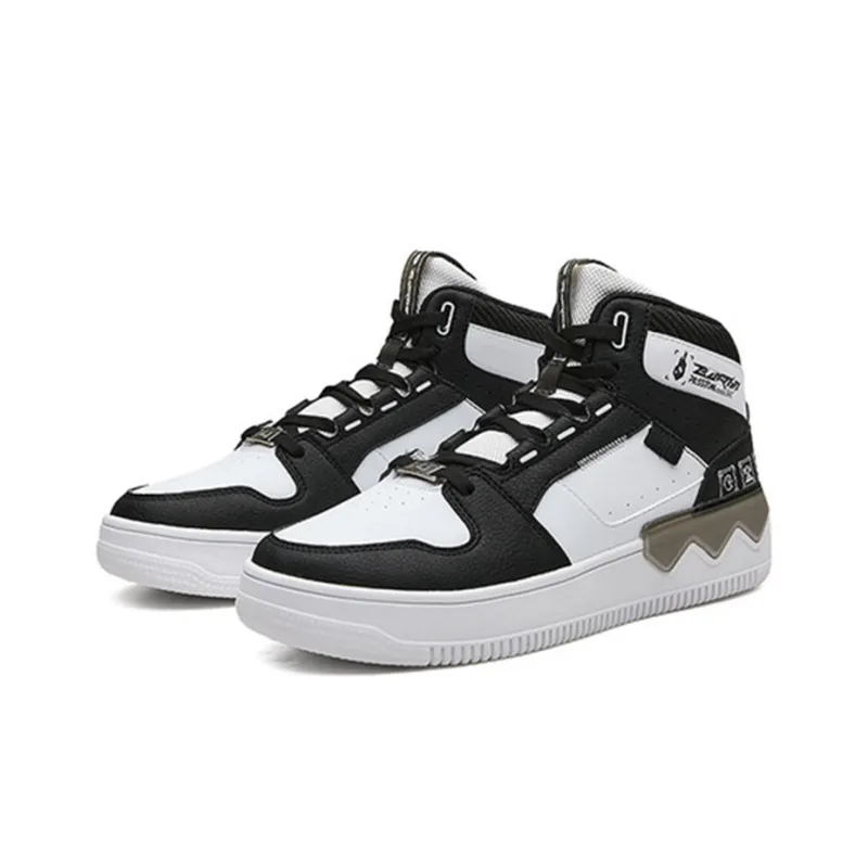 361° Thermal High Top Skateboard Shoes Women's White Black-3
