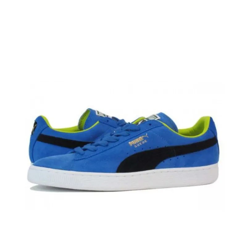 PUMA Suede Classic Skateboard Shoes Unisex Low-Top Green/Yellow-2