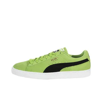 PUMA Suede Classic Wear-resistant And Lightweight Low-Top Skateboard Shoes Unisex Green Black