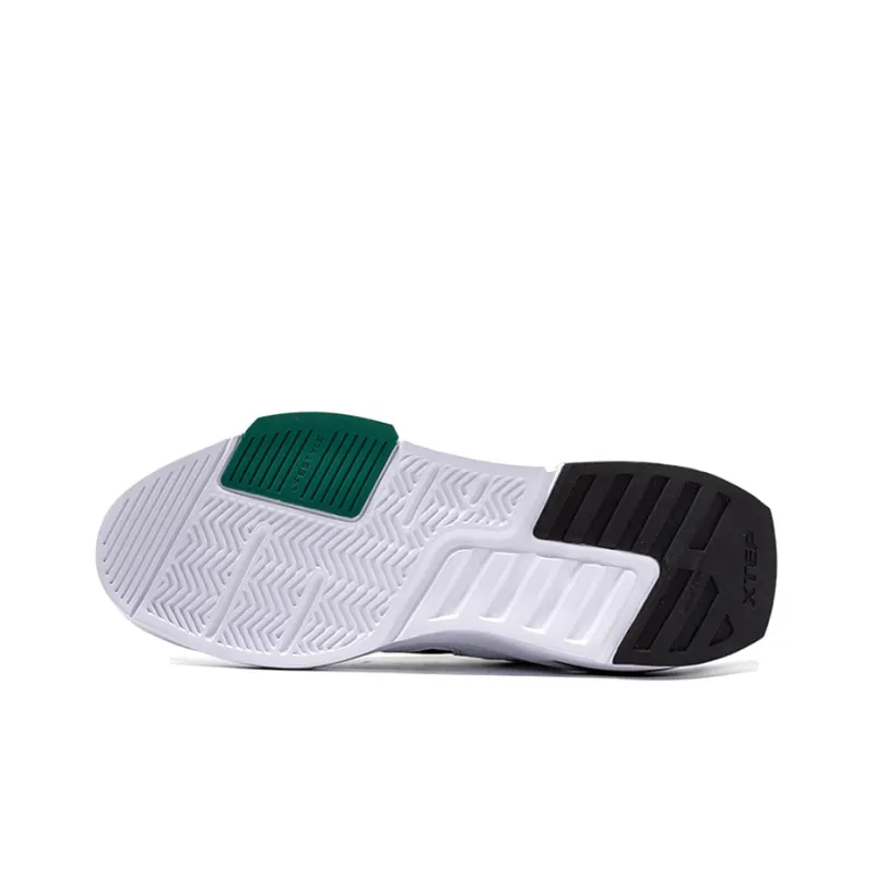 XTEP Low Top Skateboard Shoes Men's White & Black-2