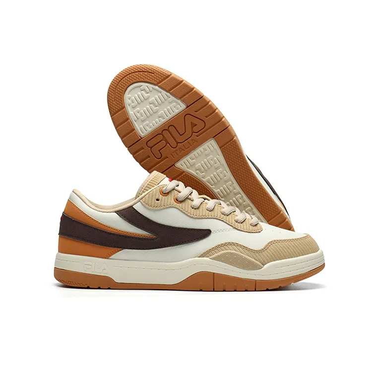FILA FUSION T88 SKB Anti Slip Wear Resistant Low Top Skateboard Shoes Men's Wheat-4