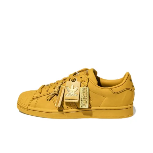 Adidas Originals Superstar Series Skateboard Shoes Unisex Low-Top Yellow