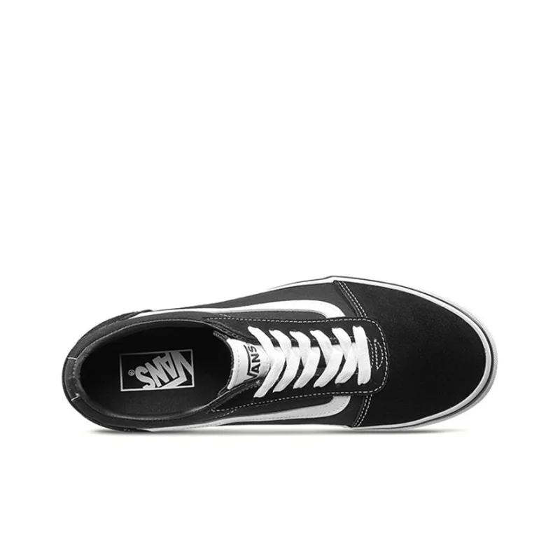 Vans Ward Suede Canvas 'Black White'-3