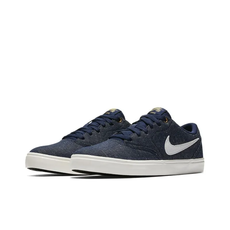 Nike SB Check Skateboard Shoes Unisex Low top Denim Blue/White 46