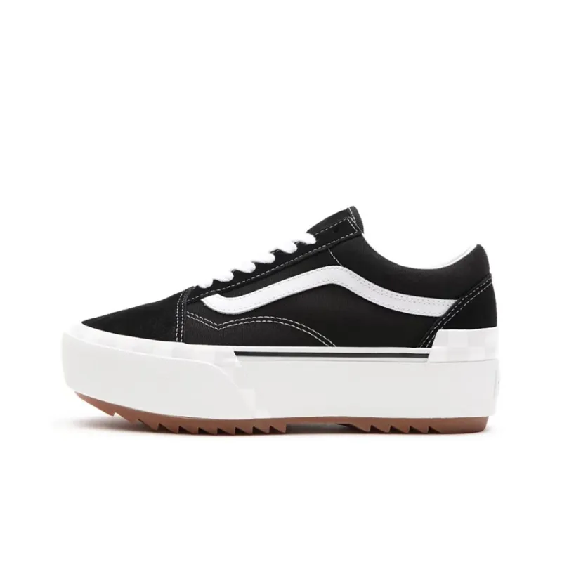 Old Skool Vans Stacked 'Black White'-0