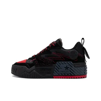 STARTER Skateboard Shoes Women's Low Top Black Red