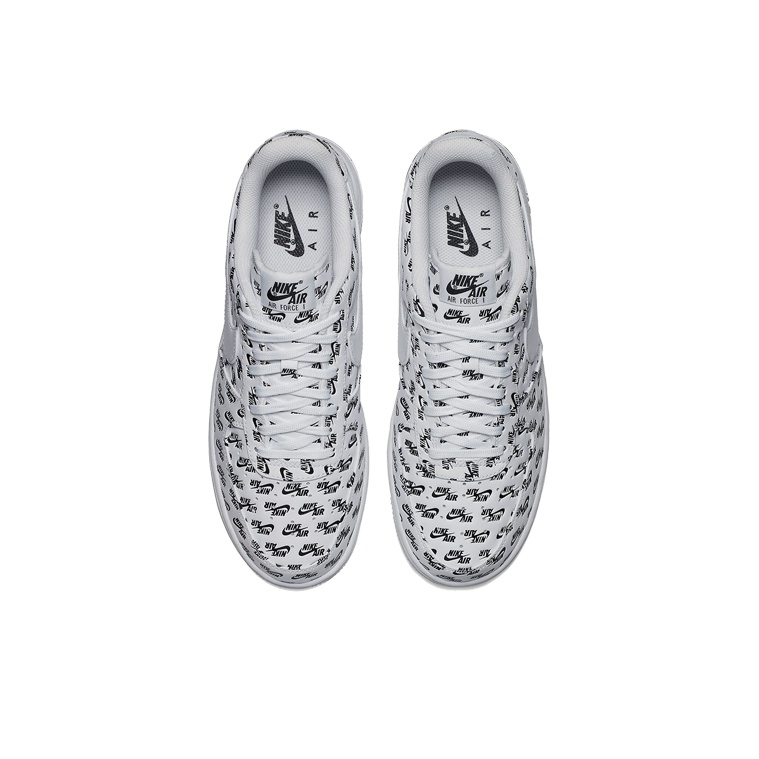 Nike Air Force 1 Low All Over Logo White POIZON