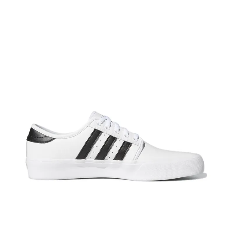 Adidas Originals Seeley XT Wear-Resistant Low-Top Skateboard Shoes Men's White Black-1