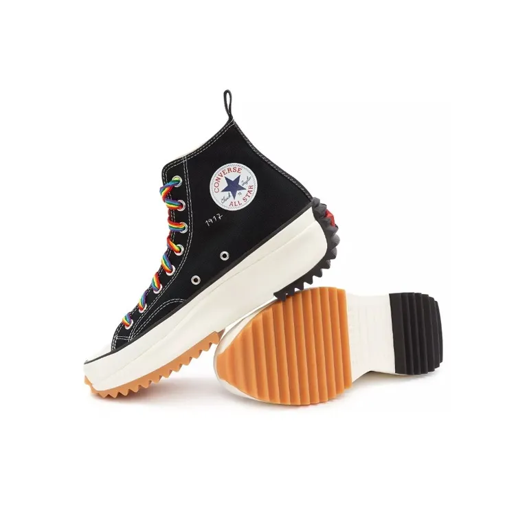 J.W.Anderson x Converse Run Star Hike High Top Skateboard Shoes Unisex Black Rainbow Special Edition-3
