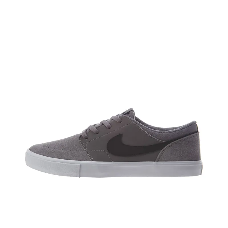 Nike SB Portmore Solar 2 Wear-Resistant Lightweight And Balanced Low-Top Skateboard Shoes Men's Gray-0