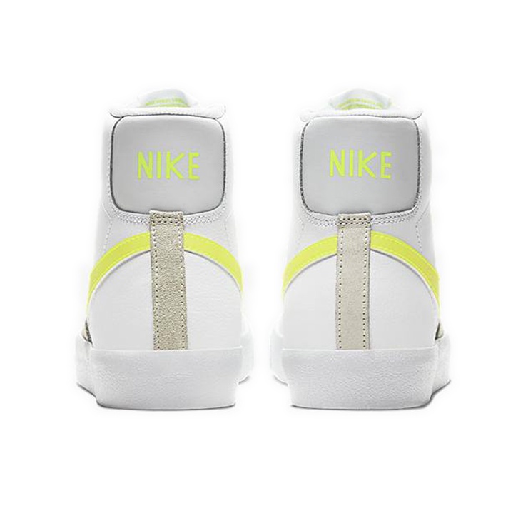 スニーカー Nike BLAZER MID 77 LEMON VENOM Nike Blazer Mid '77 White Lemon Venom Womens Size 11.5 Mens