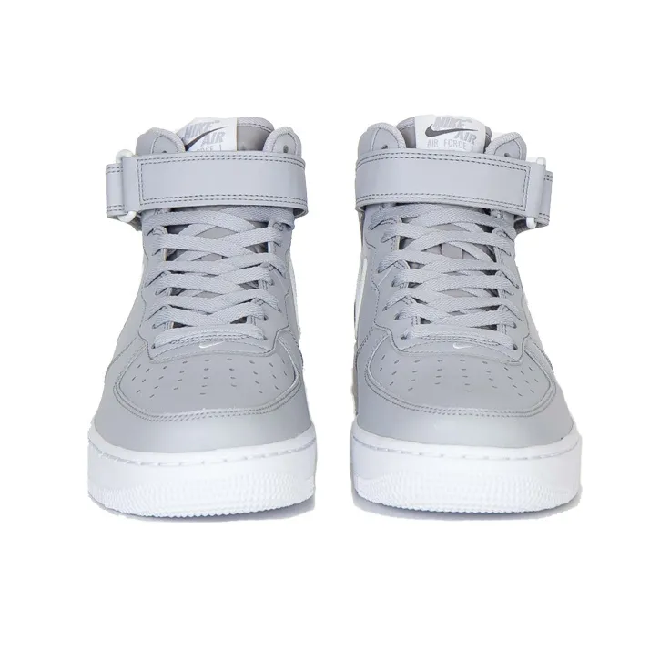 Nike Air Force 1 Mid Wolf Grey White-3