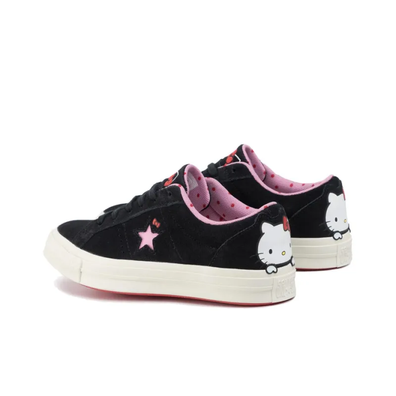 Converse One Star Ox Hello Kitty Black Women's-2