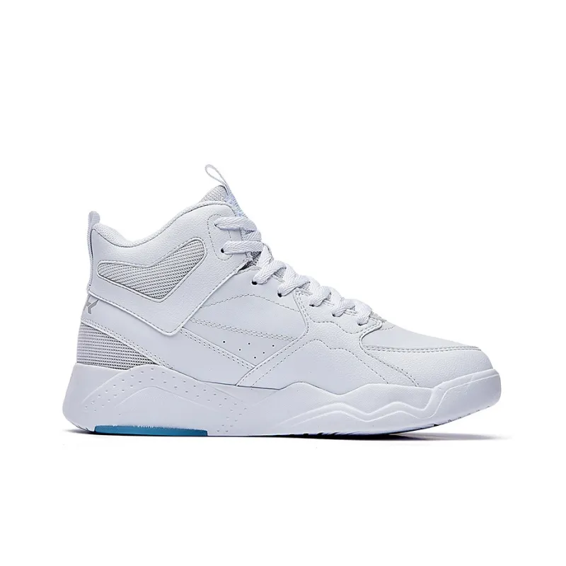 361° Touch Moon High Top Skateboard Shoes Women's White Blue-1