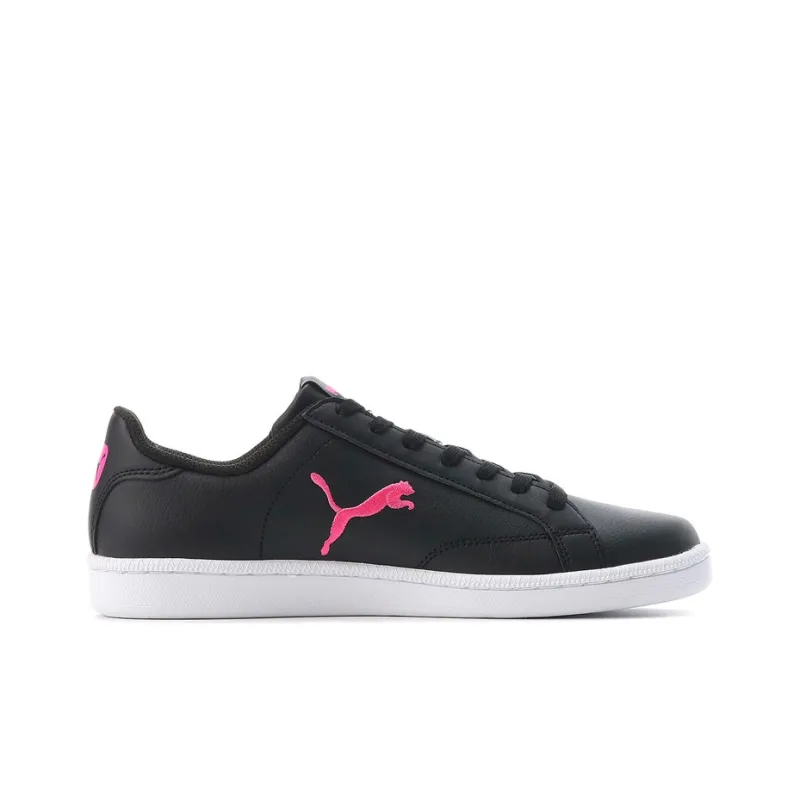 PUMA Smash Cat L Anti-Slip Wear-Resistant Low-Top Skateboard Shoes Unisex Black Pink-1
