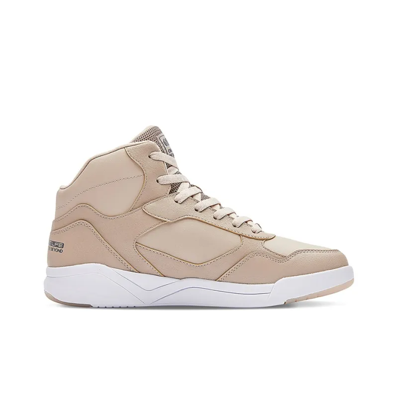 361° Winter Syndrome Wear Resistant Slip Resistant High Top Winter Padded Skateboard Shoes Men's Light Bone-1