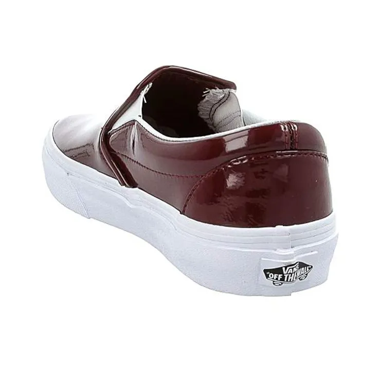 Vans Slip On Low Tops Casual Skateboarding Shoes Red-3