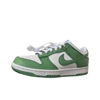Nike Dunk Green Glow Slip Resistant Coverage Low Top Skateboard Shoes Women's White Green