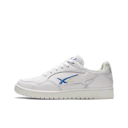 Asics Skycourt Anti-Slip Wear-Resistant Low-Top Skateboard Shoes Women's White Sapphire Blue