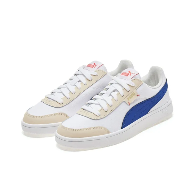 PUMA Court Legend Lo Cv Trainers 'White Blue'-2