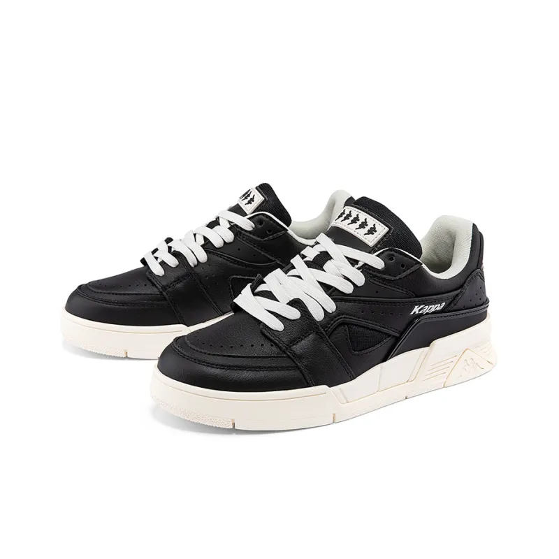 Kappa Coverage Wear Resistant Low Top Skateboard Shoes Unisex Black-2