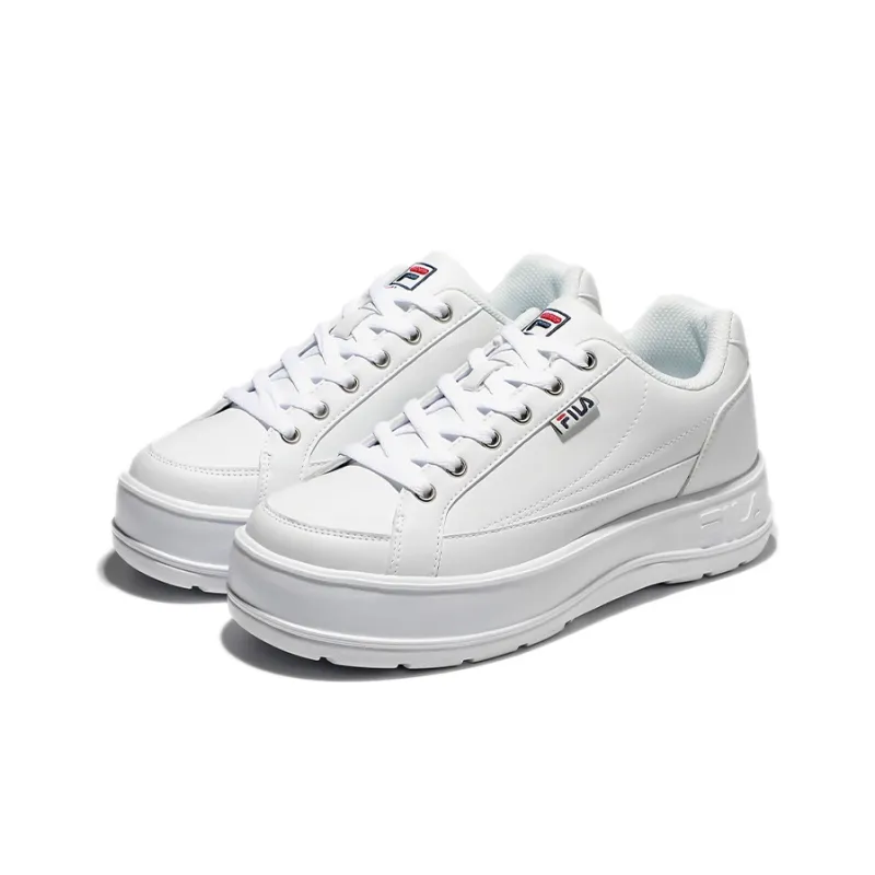 FILA Low Top Platform Sneakers 'White'-2