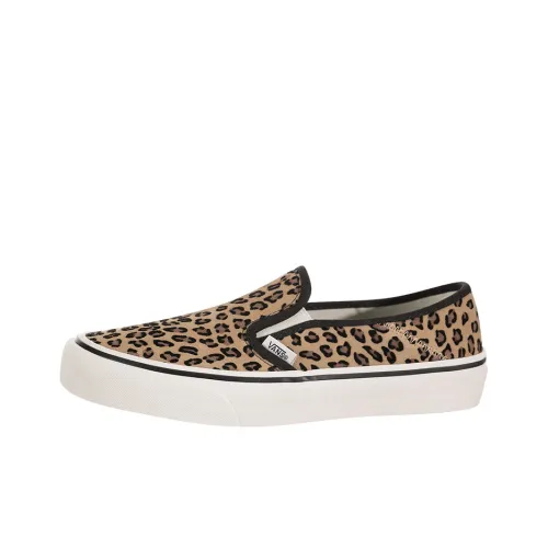 Vans Slip-on Skateboard Shoes Women's Low-Top Leopard