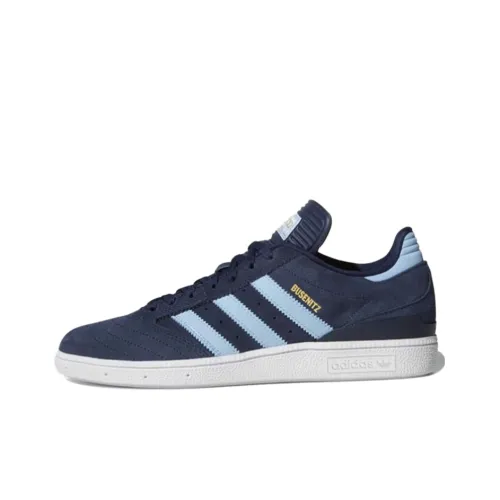 Adidas Originals Busenitz Wear-Resistant Slip-Resistant Lightweight Low-Top Skateboard Shoes Men's Azure Blue