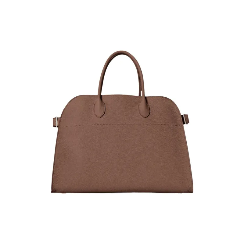 THE ROW Margau Grained Calfskin Tote Bag Shopping Bag Handbag Women's Taupe-0