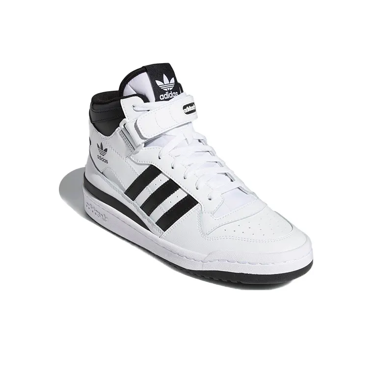 Adidas Forum Mid White Black-2