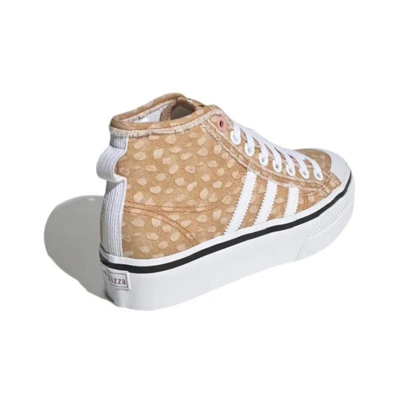 Adidas Nizza Platform Mid Disney Cloud White Legacy Burgundy Off White Women's-3