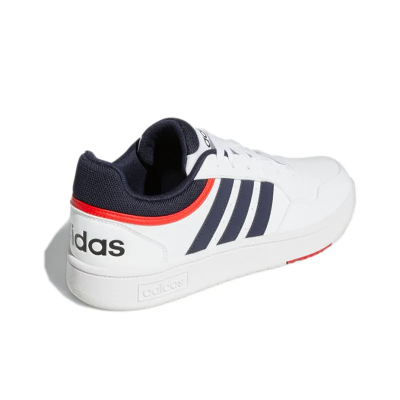 Hoops 3.0 Adidas Neo Low 'White Vivid Red'-3
